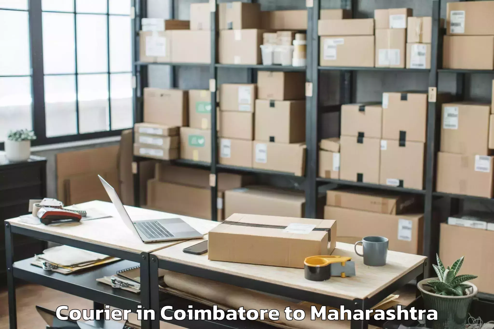 Reliable Coimbatore to Mumbai University Courier